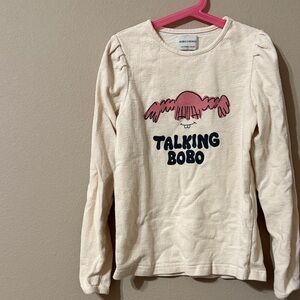 Worn once talking bobo puff sleevs shirt